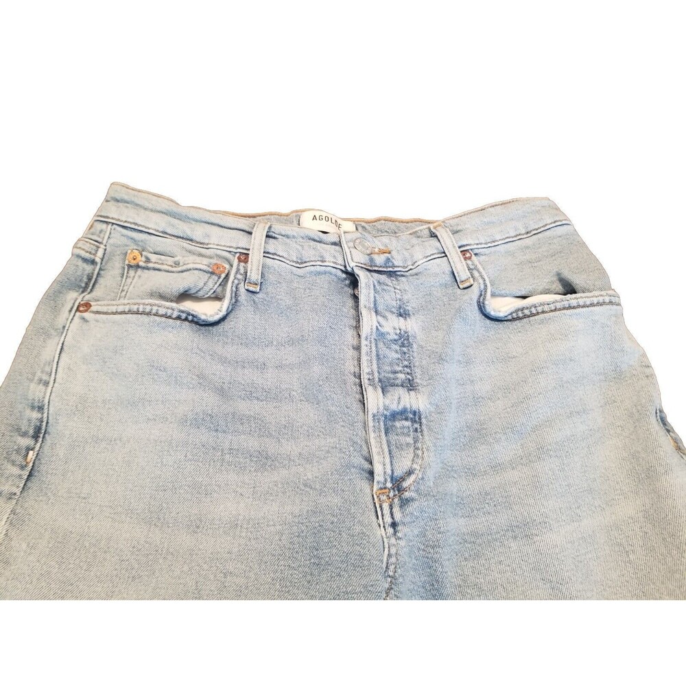 Agolde Light Blue Ankle & Cropped Jeans - Picture 2 of 6